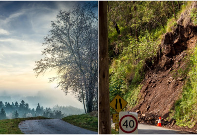 ПУТЕВИ ПРОХОДНИ, АЛИ ОПАСНОСТ ПРЕТИ Лед, магла и одрони на бројним деоницама А ЗБОГ ОВОГА ЋЕ ВОЖЊА БИТИ ЈОШ РИЗИЧНИЈА