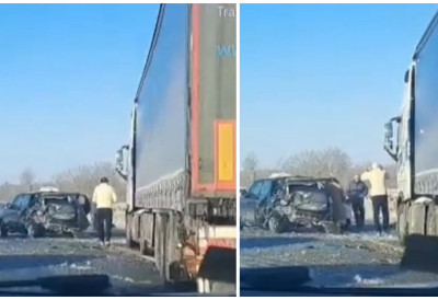 (ВИДЕО) СУДАР НА МОСТУ КОД БЕШКЕ, ХИТНА СТИЖЕ НА МЕСТО УДЕСА! Ово су први детаљи, стварају се застоји