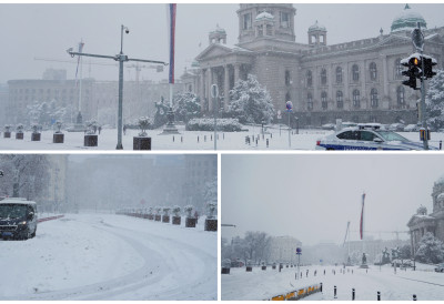 УКЛОЊЕНИ ШАТОРИ НА МОЛБУ ПРЕДСЕДНИКА Испред Скупштине очишћен простор, а ево када ће се нормализовати саобраћај