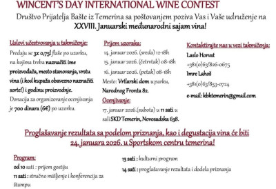 ЈАНУАРСКИ МЕЂУНАРОДНИ САЈАМ ВИНА У ТЕМЕРИНУ Велики број узорака већ стигао, ево шта се може очекивати у спортској хали