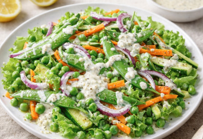 ЈЕДАН ПРЕЛИВ МЕЊА СВЕ Салата од грашка на гурмански начин, а слаже се уз било коју врсту меса