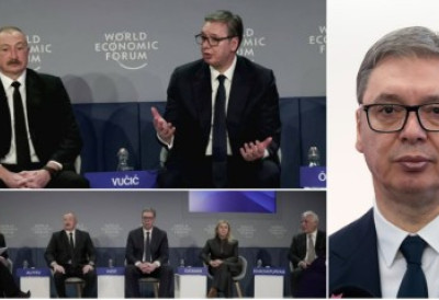 (ВИДЕО) ГОВОР ВУЧИЋА НА ПАНЕЛУ У ДАВОСУ "Сведоци смо огромних промена - велике рибе једу мале, морамо да се ујединимо како бисмо преживели"