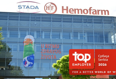ХЕМОФАРМ „НАЈБОЉИ ПОСЛОДАВАЦ“ У 2026. ГОДИНИ Снага је у људима, њиховој енергији, знању и посвећености