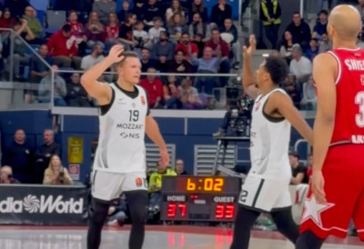 (ВИДЕО) КОШАРКАШИ ПАРТИЗАНА ИПАК БЕЗ НОВОГ ПРЕОКРЕТА У ЕВРОЛИГИ Судије спутале црно-беле, Милано одбранио домаћи терен