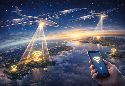 МОБИЛНИ ИНТЕРНЕТ СТИЖЕ ИЗ СВЕМИРА Стиже нова ера комуникације из стратосфере без иједног кабла