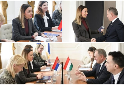 МИНИСТАРКА МЕСАРОВИЋ СЕ САСТАЛА СА АМБАСАДОРОМ МАЂАРСКЕ Конструктиван састанак у сусрет заседању Заједничке комисије за економску сарадњу