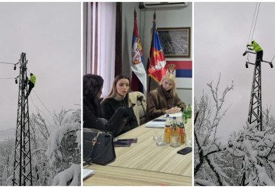 РАДНИЦИ НА ТЕРЕНУ ОТКЛАЊАЈУ ОШТЕЋЕЊА НАСТАЛА УСЛЕД НЕВРЕМЕНА Министарка Месаровић: Нећемо стати док се напајање не успостави и за последње домаћинство које је тренутно без електричне енергије