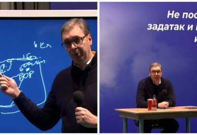 ПРЕДСЕДНИК ВУЧИЋ У БОРУ: Разговарао са грађанима; Пут Бор-Селиште 26км - што је око 17,18 милиона евра ОБЕЋАО САМ