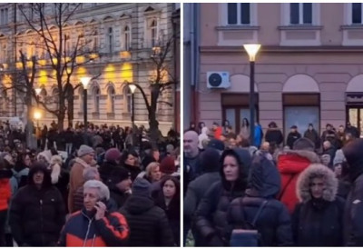 Завршен протест испред СНП! Полиција била између две групе које су размењивале увреде