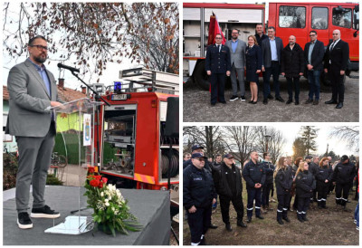СТИГЛО ВАТРОГАСНО ВОЗИЛО У ГУНАРОШ Јухас: Добровољна ватрогасна друштва симбол заједништва и солидарности