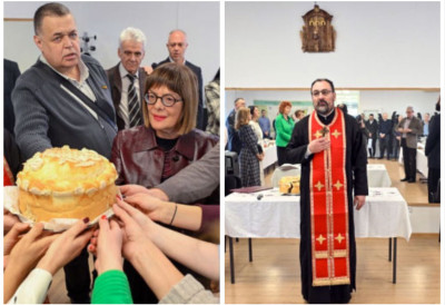 МАЈА ГОЈКОВИЋ У ПОСЕТИ САЛАЈЧАНИМА Обележена крсна слава Света три јерарха