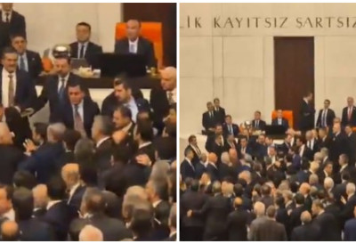 (ВИДЕО) Заклетва уз песничење и крвави нос ЖЕСТОК СУКОБ У ТУРСКОМ ПАРЛАМЕНТУ Посланици се обрачунавали песницама и ногама