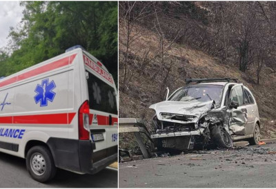 (ФОТО) ЕПИЛОГ ТЕШКЕ САОБРАЋАЈКЕ У КЛИСУРИ РЕКЕ ДЕСТОВИЦЕ Повређене две особе