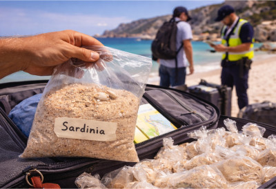 ТУРИСТИ ОДНЕЛИ ЧАК 10 ТОНА ПЕСКА СА САРДИНИЈЕ! Казне иду до 3.000 евра, а аеродром уводи СТРОГЕ КОНТРОЛЕ