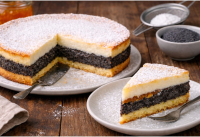 (ВИДЕО) САВРШЕНА КОМБИНАЦИЈА МАКА, БЕЛЕ ЧОКОЛАДЕ, МИЛЕРАМА Овој кремастој торти нико не може да одоли ТРИ СЛОЈА ЧИСТОГ УЖИВАЊА