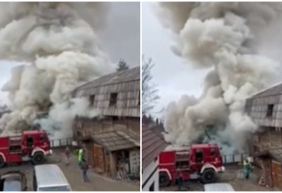 ВАТРЕНА ДРАМА У ПОПУЛАРНОМ ПЛАНИНСКОМ НАСЕЉУ! Једна вила изгорела до темеља, друга захваћена пожаром, људи хитно напуштали објекте