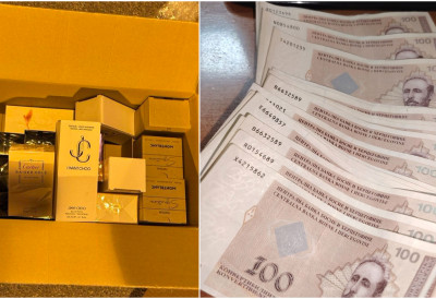 МИРИШЕ НА ПРЕВАРУ Полиција запленила 760 популарних парфема, али и фалсификоване новчанице вредности 4.000 конвертибилних марака