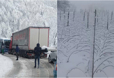 (ФОТО, ВИДЕО) ПОГОРШАВА СЕ НЕВРЕМЕ НА ЗАПАДУ СРБИЈЕ:  Хаос на Кадињачи,  судар аутобуса и камиона СНЕГ ОКОВАО ИВАЊИЦУ