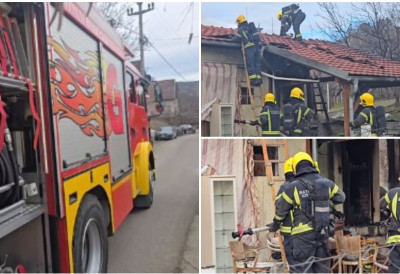(ВИДЕО) Драма у Каменици! ГОРЕО ЛЕТЊИКОВАЦ НА ПАРАГОВУ Запалила се и пушница, ватрогасци ХИТНО реаговали!