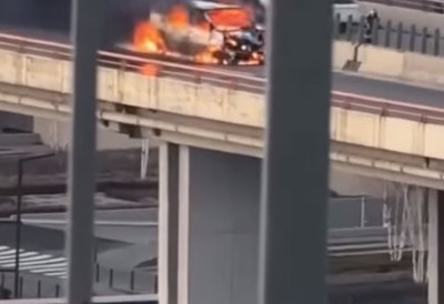 ГОРИ КОМБИ Хаос на Газели! ВАТРОГАСЦИ СЕ БОРЕ с ватреном стихијом, саобраћај обустављен (ВИДЕО)