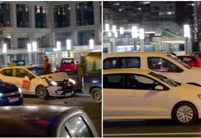 ХАОС КОД МЕРКАТОРА Ланчани судар на Булевару ослобођења СТВАРАЈУ СЕ ГУЖВЕ (ВИДЕО)