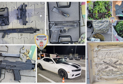 НА ГРАНИЦИ ПАЛИ СА МАРИХУАНОМ, ЗЛАТОМ И ОРУЖЈЕМ Велика заплена српских цариника на Гостуну