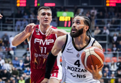 КОШАРКАШИ ПАРТИЗАНА КАО БОСИ ПО ТРЊУ: Ипак издржали против ФМП-а и то после продужетка
