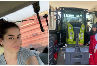 (ФОТО) ВОЗИ ТРАКТОР ОДМАЛЕНА, НИЈЕ НАПУШТАЛА СЕЛО, А САДА НА ГАЗДИНСТВУ ПРОИЗВЕДЕ 10.000 ЛИТАРА СОКА ОД ПАРАДАЈЗА Теодора Јованов из Иланџе звезда је свог места- Седа и на комбајн са дипломом у руци