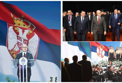 НА ТРОЈСТВУ НАСТАВЉАМО ДА ГРАДИМО СРБИЈУ И СРПСКУ Снажна порука лидера СНС Вучевића из Бања Луке: Поручујемо да ћемо своју слободу и право на постојање бранити мирно и достојанствено