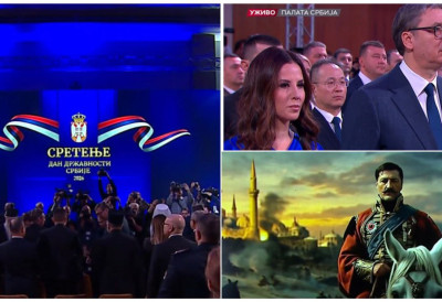 ПРЕДСЕДНИК ВУЧИЋ СВЕЧАНО УРУЧУЈЕ ОДЛИКОВАЊА ПОВОДОМ ДАНА ДРЖАВНОСТИ: Српски народ је на Сретење срео своју судбину, судбину слободе