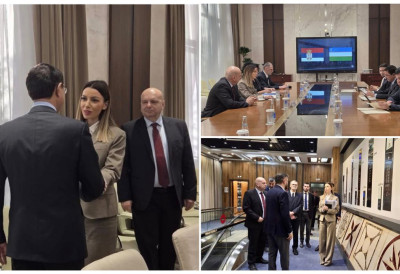 МИНИСТАРКА ПРИВРЕДЕ МЕСАРОВИЋ У ТАШКЕНТУ ОТВАРА ВРАТА САРАДЊИ СРБИЈЕ СА ВЕЛИКОМ КОМПАНИЈОМ Разговарала и са узбекистанским председником Владе: Фокусирани смо на економски напредак