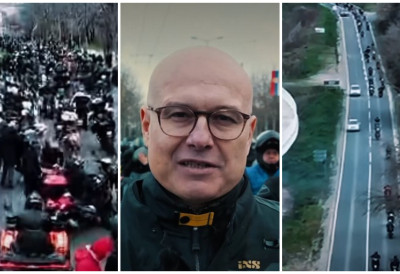 (ВИДЕО) "СРБИЈА ЈЕ НАША НАЈСНАЖНИЈА ПОРОДИЦА" Вучевић на челу 1500 мотораша из Новог Сада: "Поносан сам на пријатеље, наш народ и нашу Србију"