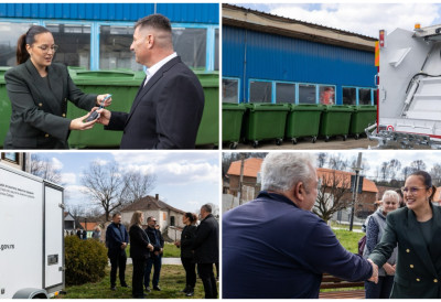 БОР ДОБИО ЈОШ ЈЕДНУ МЕРНУ СТАНИЦУ ЗА ПРАЋЕЊЕ КВАЛИТЕТА ВАЗДУХА Министарка Павков уручила и кључеве камиона смећара и и опрему за сакупљање отпада