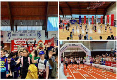 АПАТИН ПОНОВО ОКУПИО ВЕЛИКИ БРОЈ ДЕЦЕ ”Дани спорта” четврти пут сакупиле најмлађе