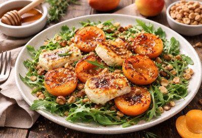 СЛАТКО-СЛАНА КОМБИНАЦИЈА Салата од печених кајсија и козјег сира освојиће вас на први залогај