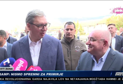 ПРЕДСЕДНИК ВУЧИЋ У БАЈИНОЈ БАШТИ Сусрео се са сељацима, обилази дестилерију ББ Клековача, најстарију у Србији