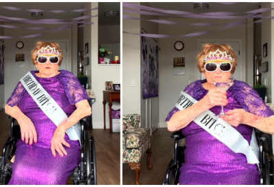 (ВИДЕО) ИНТЕРНЕТ БРУЈИ О ОВОЈ БАКИ ОД 96 ГОДИНА! Направила луду рођенданску журку, позвала и бившег: „Хоћу драму!“