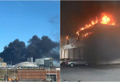 (ВИДЕО) ЦРНИ ДИМ ИЗНАД АМСТЕРДАМА Изгорило складиште електричних тротинета