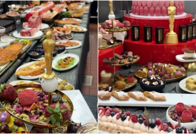 ПОГЛЕДАЈТЕ ШТА ЈЕДУ ЗВЕЗДЕ НА НАЈГЛАМУРОЗНИЈОЈ ВЕЧЕРИ ГОДИНЕ Десерти са правим златом, кавијар, шампањац, али и 3.000 пица!