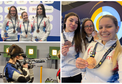 ЈОШ ЈЕДНА БРОНЗА ЗА СРБИЈУ НА ЕВРОПСКОМ ПРВЕНСТВУ: Женска екипа пушком „упуцала“ треће место