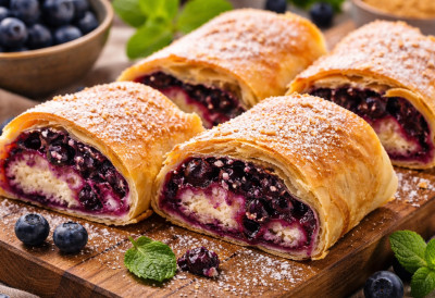 ШТРУДЛА СА БОРОВНИЦАМА КОЈА ОСВАЈА НА ПРВИ ЗАЛОГАЈ Спрема се лакше него што мислите, а укус је савршен