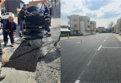 ЈКП „ПУТ“ ШИРОМ ГРАДА, РАДОВИ НА 13 ЛОКАЦИЈА Машине на улицама од Руменке до Каменице