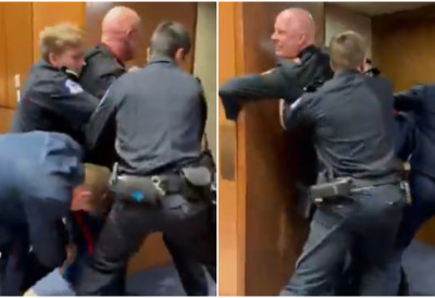 (ВИДЕО) БИВШИ МАРИНАЦ НАПРАВИО ХАОС НА ЗАСЕДАЊУ СЕНАТА Удаљен насилно након што је узвикнуо: "Нико не жели да ратује за Израел"