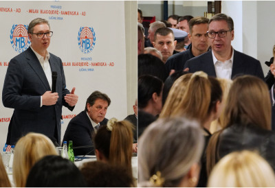 ВУЧИЋ ПОРУЧИО У ЛУЧАНИМА: „МБ Наменска кључна за систем одбране, држава улаже 100 милиона евра у развој фабрике“