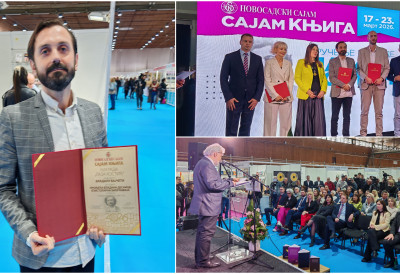 ОТВОРЕНИ САЈАМ КЊИГА И ИЗЛОЖБА „АРТ ЕКСПО” НА НОВОСАДСКОМ САЈМУ Владану Бајчети награда „Лаза Костић”