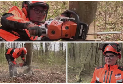 КАД СРЕМИЦА УЗМЕ МОТОРНУ ТЕСТЕРУ, ДОНЕСЕ ЗЛАТО СРБИЈИ! Девојка из Моровића постала светска шампионка у необичној дисциплини