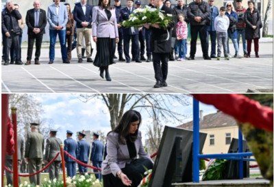 ПРЕДСЕДНИЦА СКУПШТИНЕ НОВОГ САДА ДИНА ВУЧИНИЋ ПОЛОЖИЛА ВЕНАЦ  Обележен Дан сећања на страдале у НАТО агресији 1999. и почетак бомбардовања, дубоки ожиљци у памћењу нашег народа