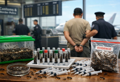 УХАПШЕН НА АЕРОДРОМУ ЗБОГ НЕОБИЧНОГ ШВЕРЦА Људи за ово плаћају колико и за слонове кости!