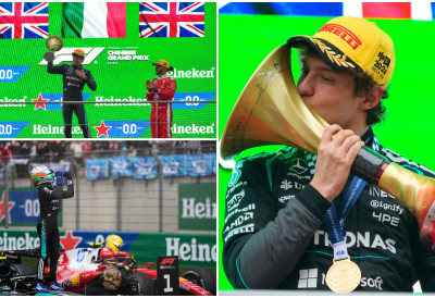 БРАВО ЗА КИМИЈА Возач Мерцедеса остварио прву победу у каријери на Великој награди Кине МЛАДИ ИТАЛИЈАН ИСПРЕД РАСЕЛА И ХАМИЛТОНА