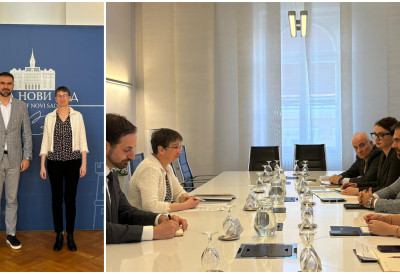 НЕМАЧКА АМБАСАДОРКА КОД ГРАДОНАЧЕЛНИКА МИЋИНА Проширити сарадњу Новог Сада са братским немачким градовима Дортмундом и Улмом